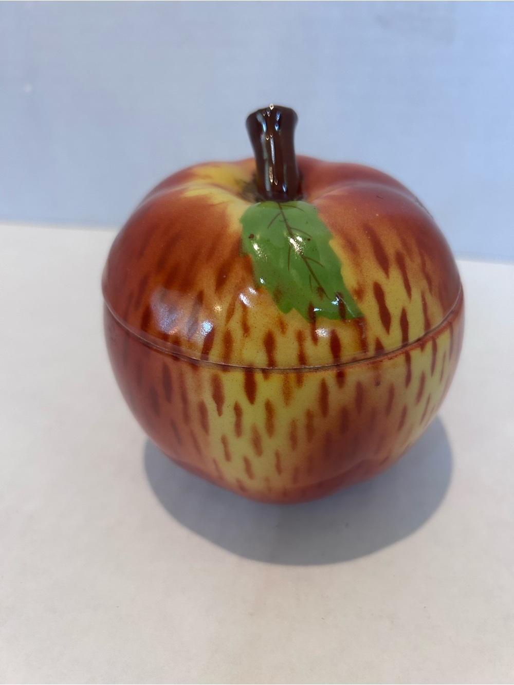 Vintage Czechoslovakia Porcelain Apple box